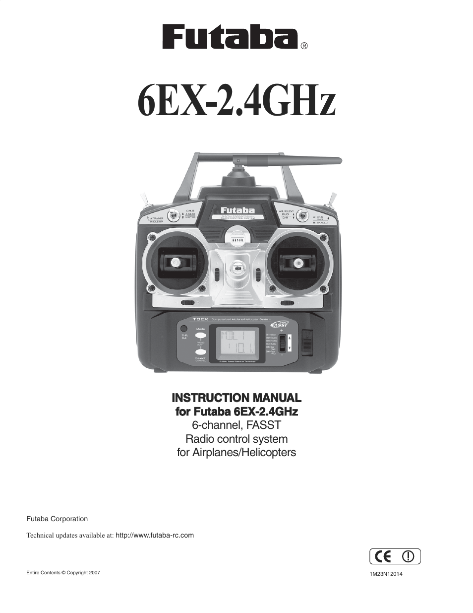 Futaba 6EX 2.4GHz User Manual | 38 pages