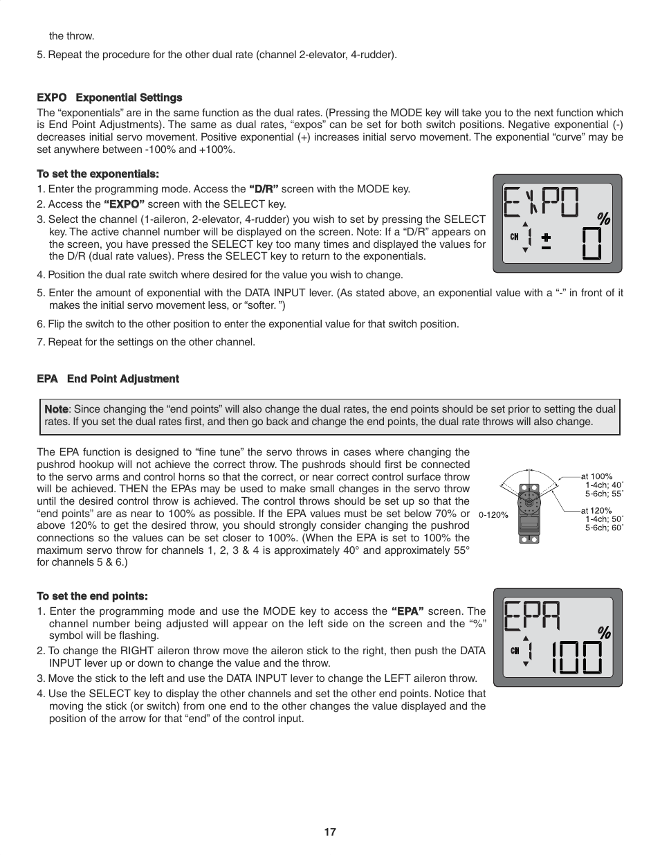 Futaba 6EX 2.4GHz User Manual | Page 17 / 38