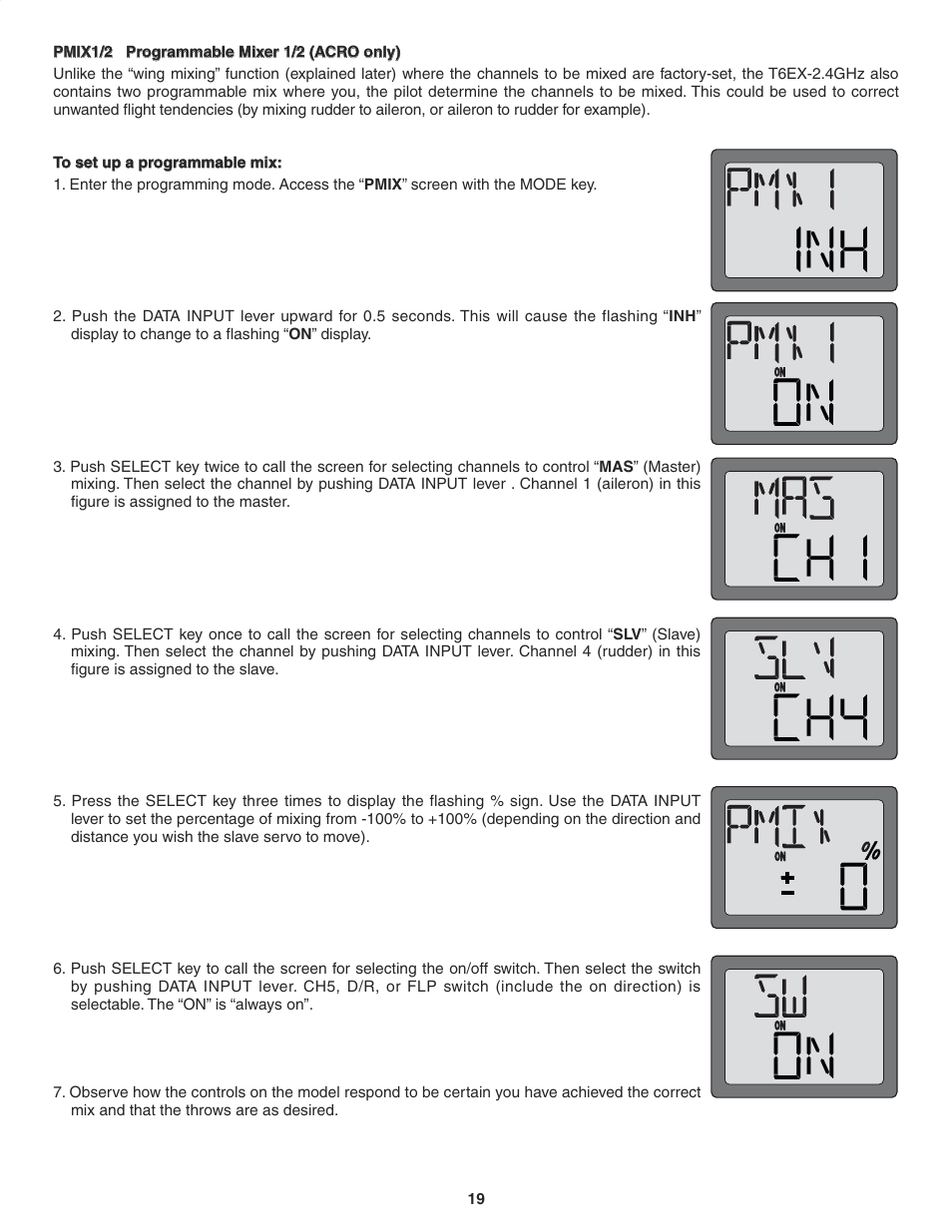 Futaba 6EX 2.4GHz User Manual | Page 19 / 38