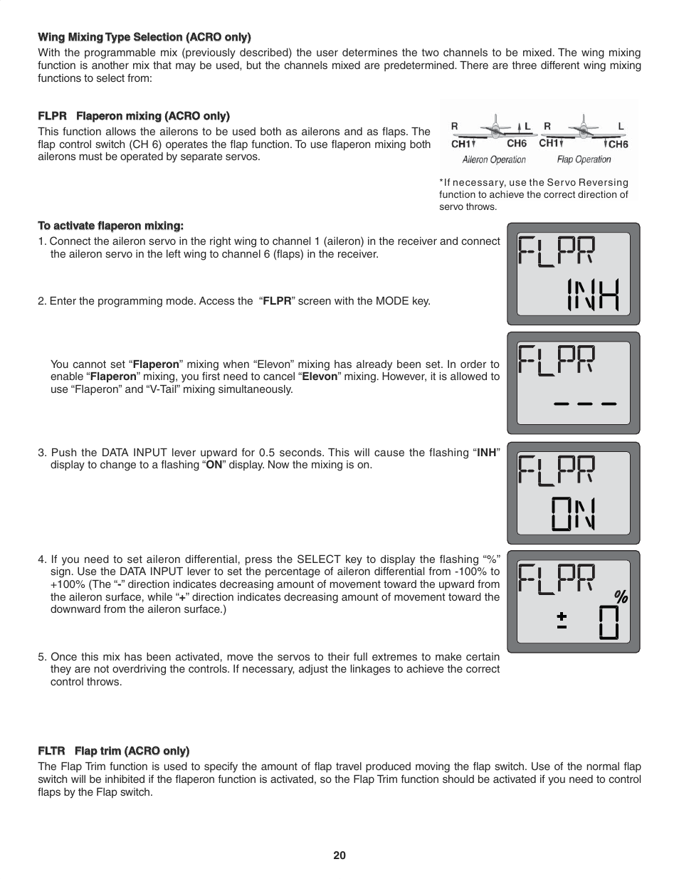 Futaba 6EX 2.4GHz User Manual | Page 20 / 38