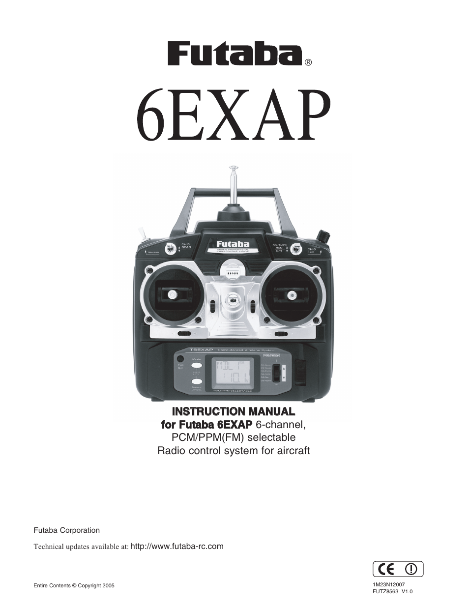 Futaba 6EXAP User Manual | 24 pages