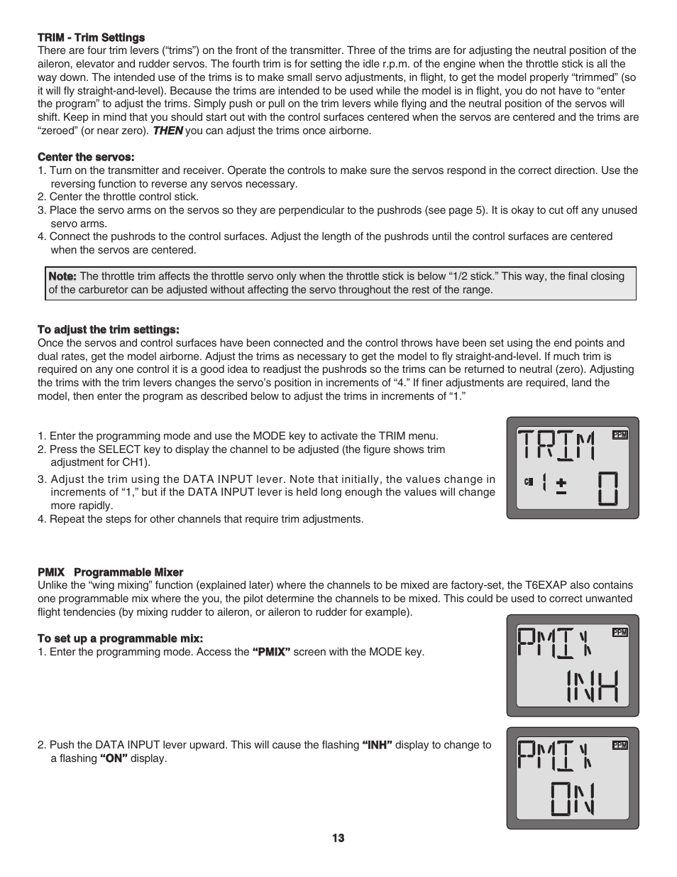 Futaba 6EXAP User Manual | Page 13 / 24