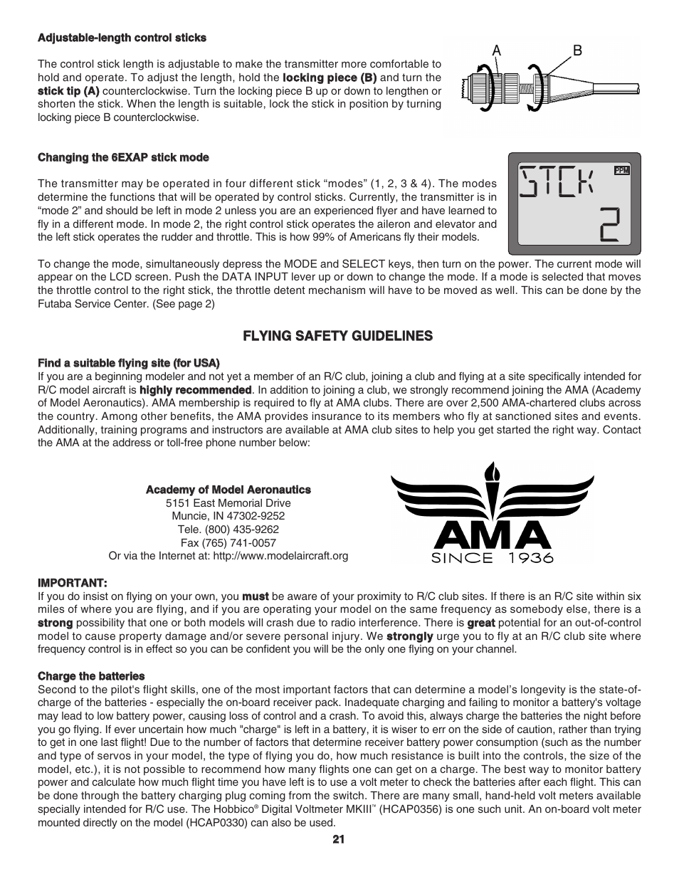 Futaba 6EXAP User Manual | Page 21 / 24