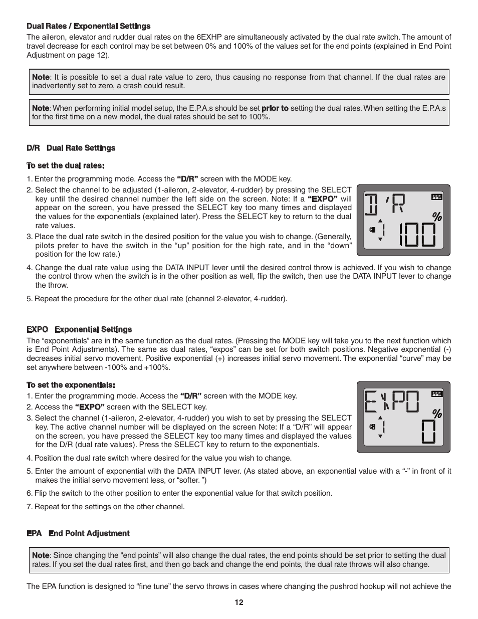 Futaba 6EXH User Manual | Page 12 / 24