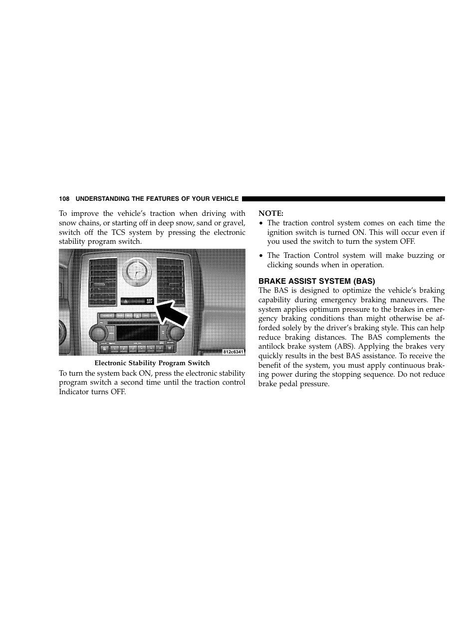 Chrysler 2005 300 SRT8 User Manual | Page 108 / 320