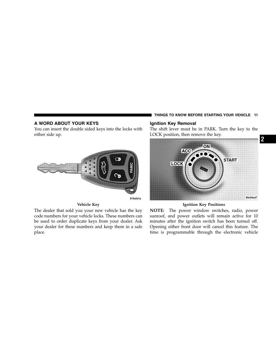 Chrysler 2005 300 SRT8 User Manual | Page 11 / 320