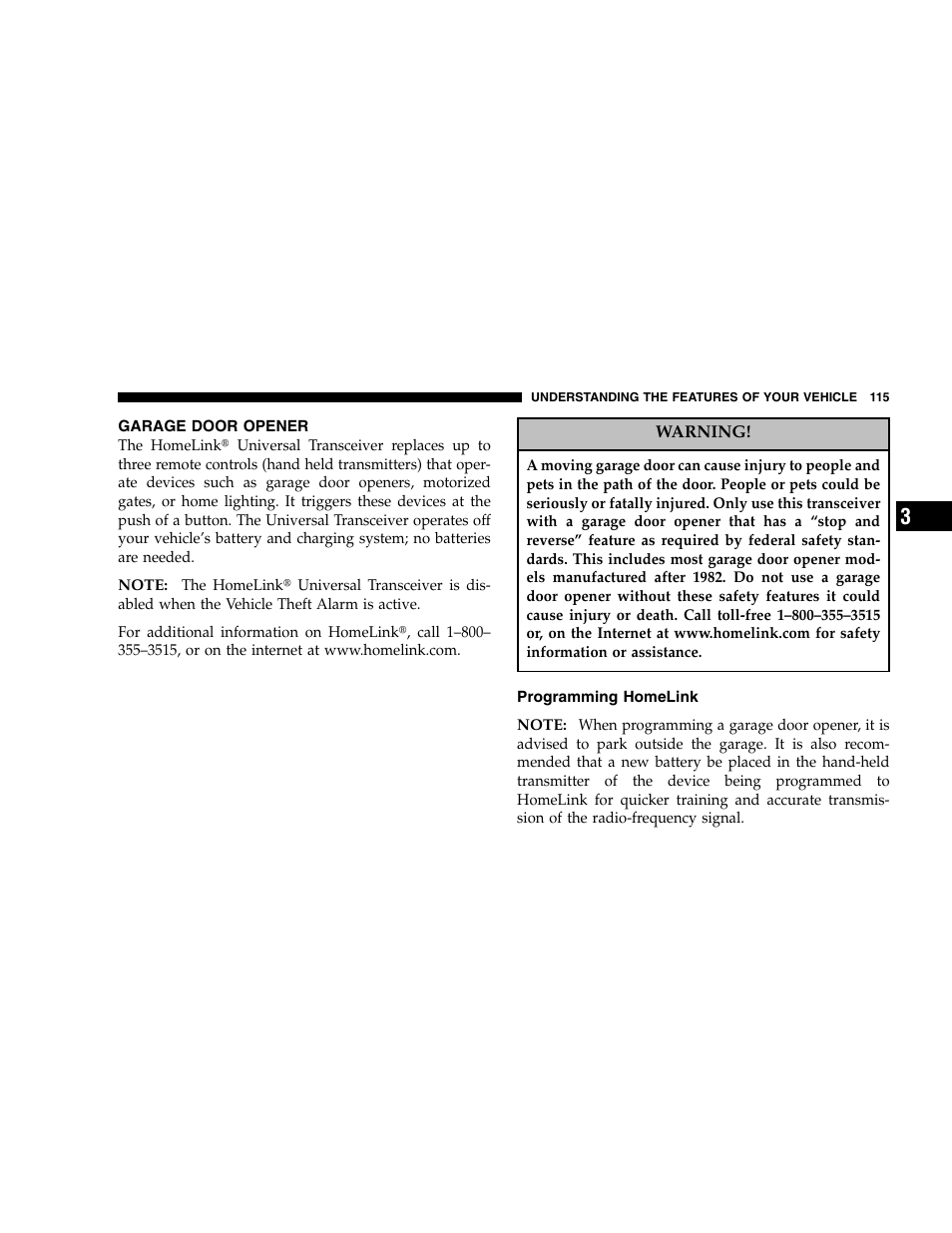 Chrysler 2005 300 SRT8 User Manual | Page 115 / 320