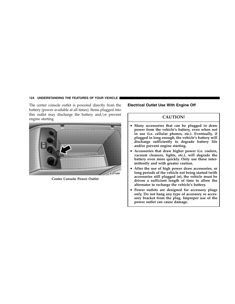 Chrysler 2005 300 SRT8 User Manual | Page 124 / 320