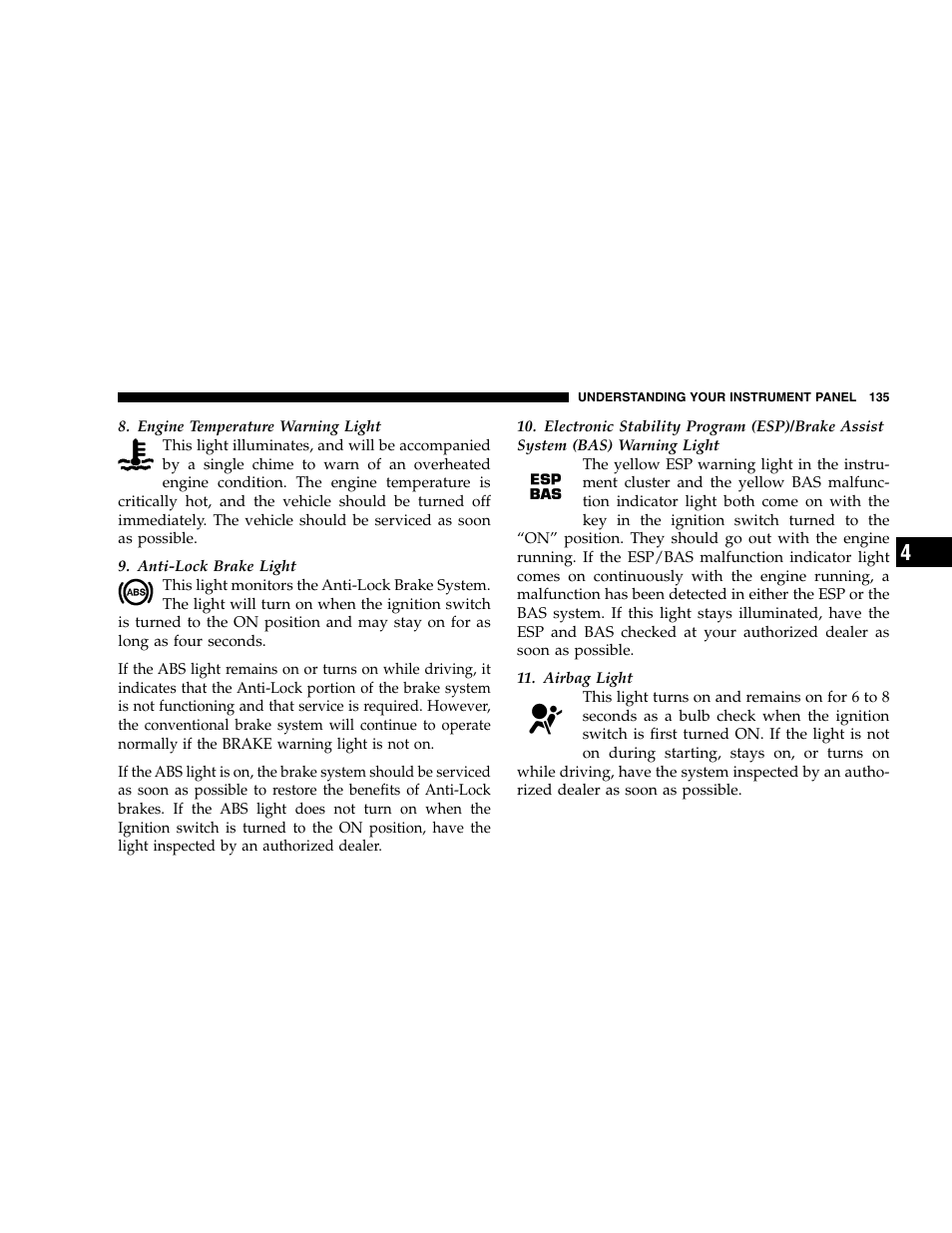 Chrysler 2005 300 SRT8 User Manual | Page 135 / 320