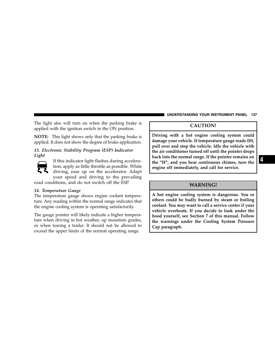 Chrysler 2005 300 SRT8 User Manual | Page 137 / 320