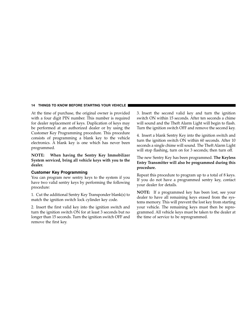 Chrysler 2005 300 SRT8 User Manual | Page 14 / 320