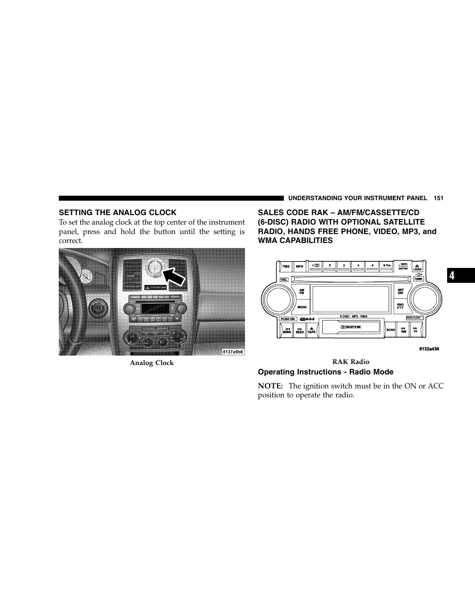 Chrysler 2005 300 SRT8 User Manual | Page 151 / 320