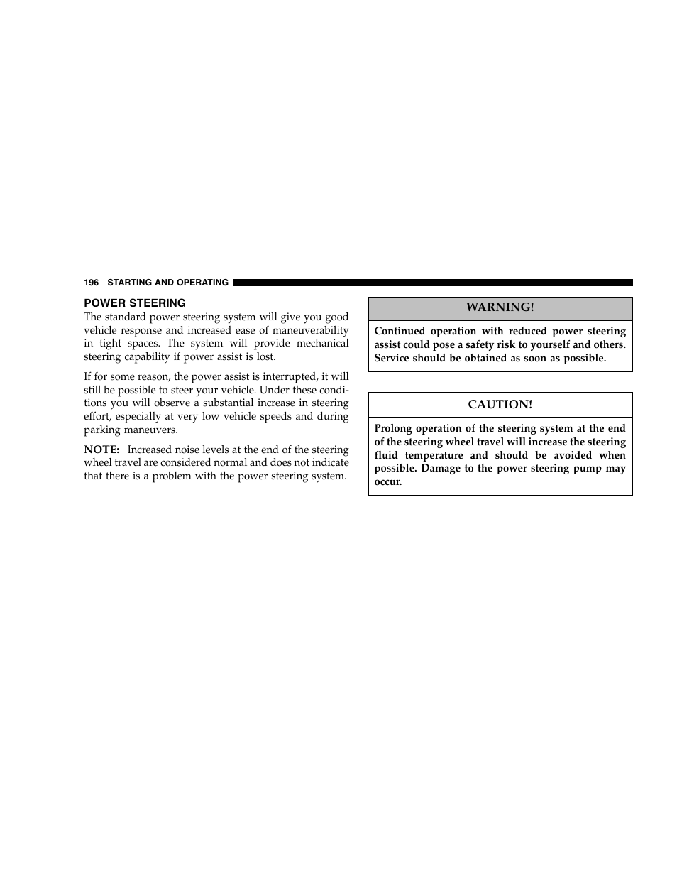 Chrysler 2005 300 SRT8 User Manual | Page 196 / 320