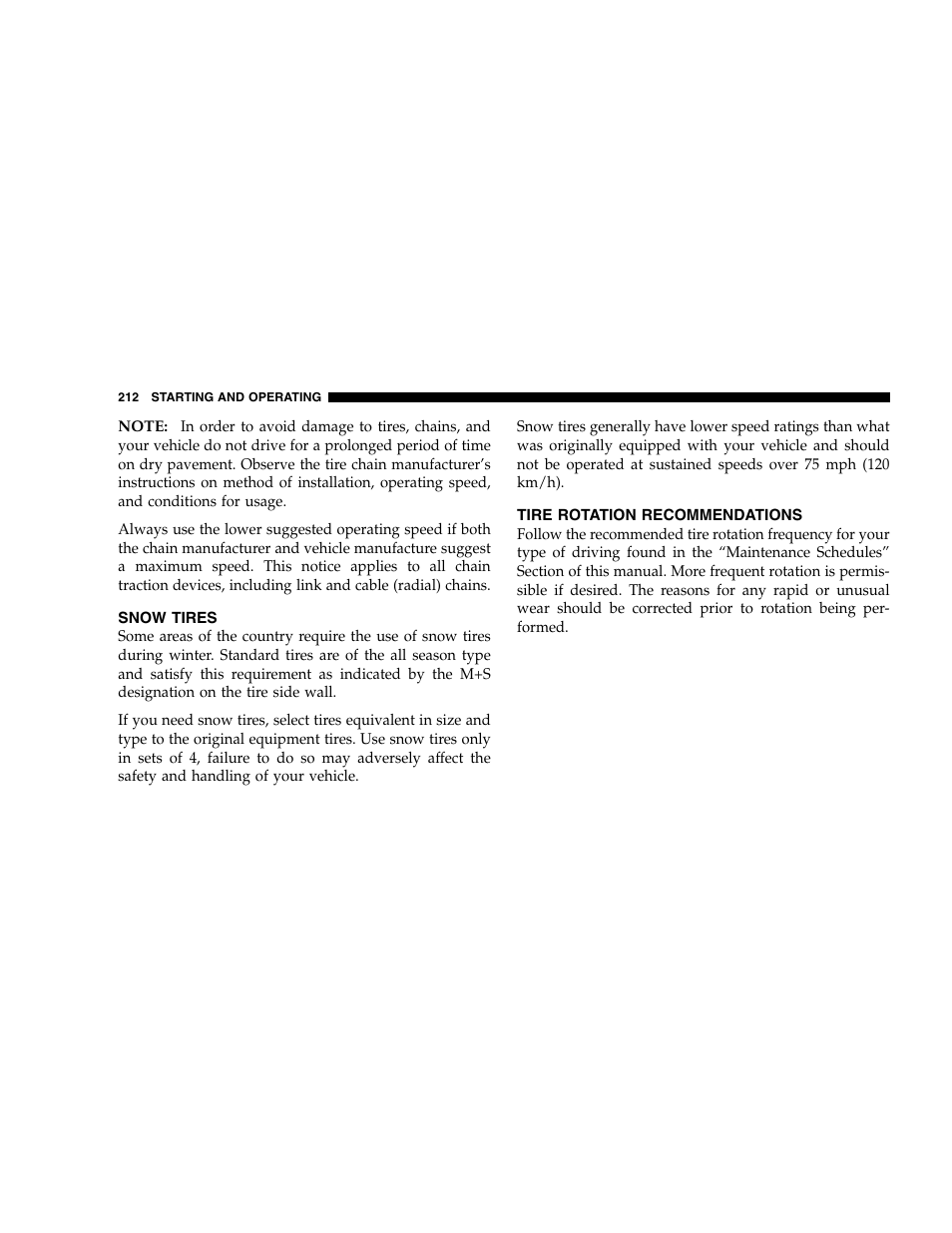 Chrysler 2005 300 SRT8 User Manual | Page 212 / 320