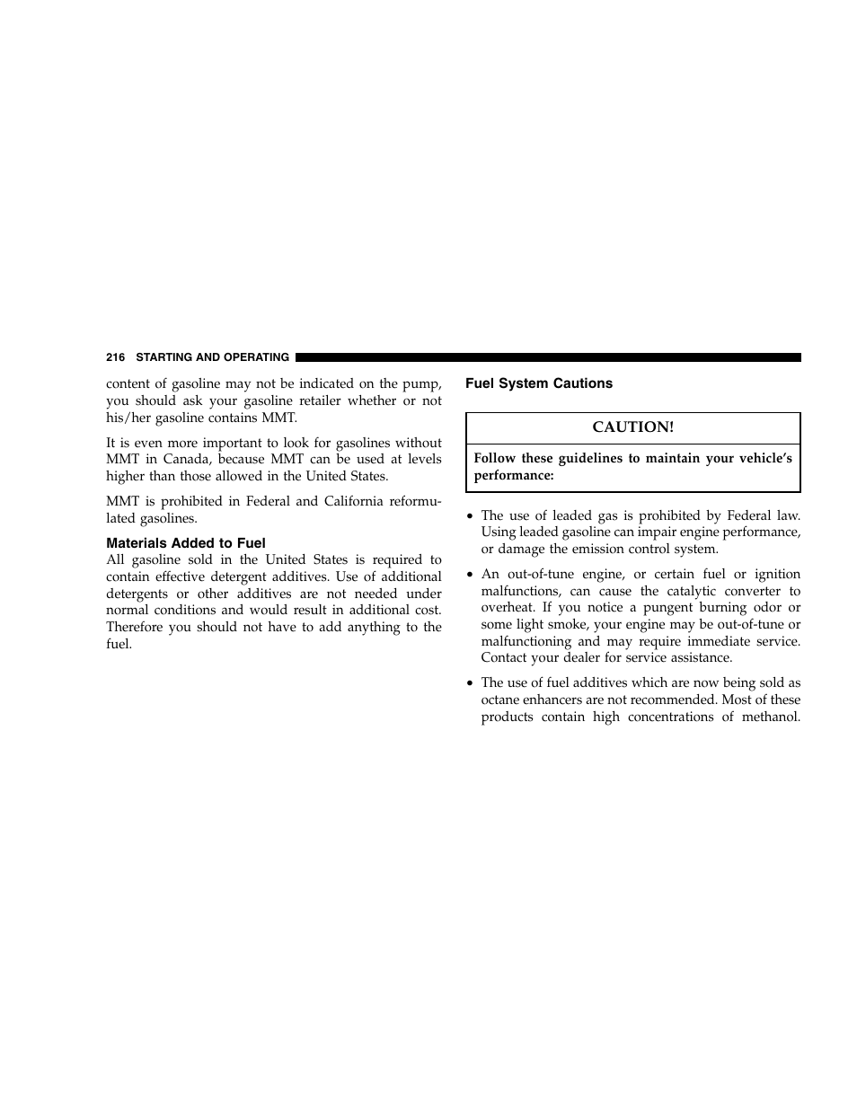 Chrysler 2005 300 SRT8 User Manual | Page 216 / 320