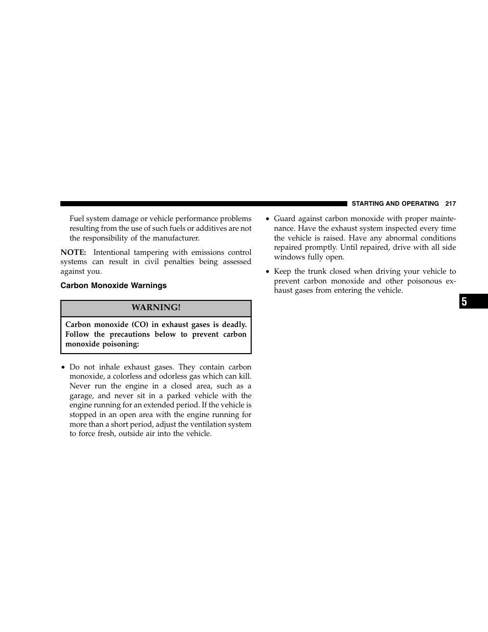 Chrysler 2005 300 SRT8 User Manual | Page 217 / 320