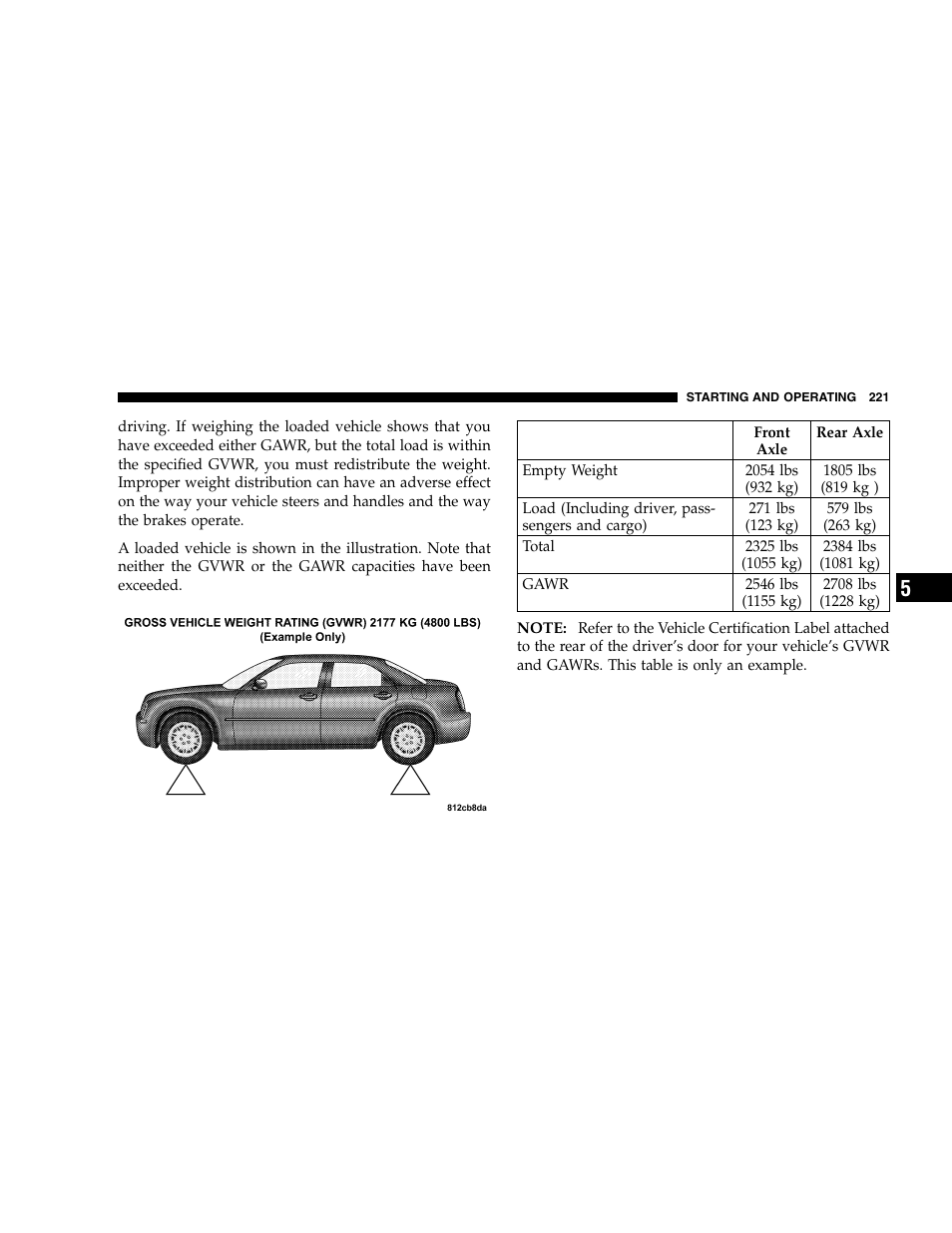 Chrysler 2005 300 SRT8 User Manual | Page 221 / 320