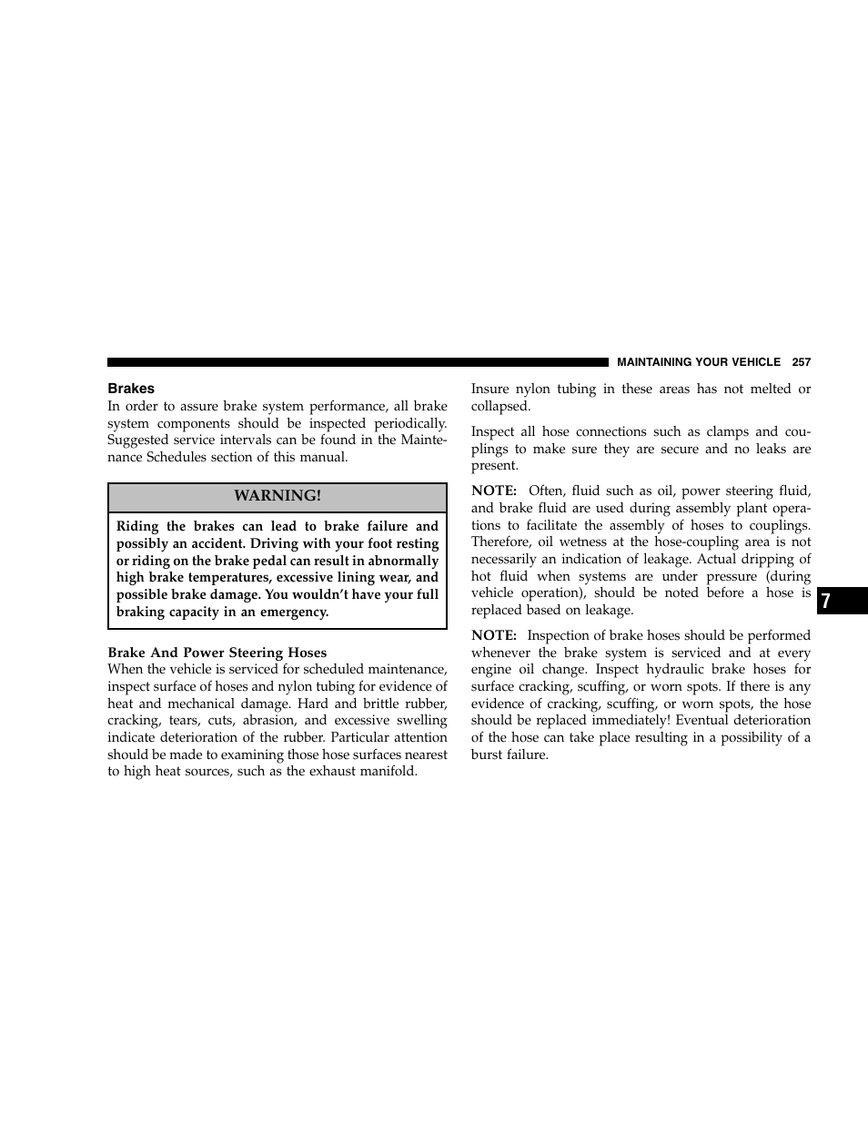 Chrysler 2005 300 SRT8 User Manual | Page 257 / 320