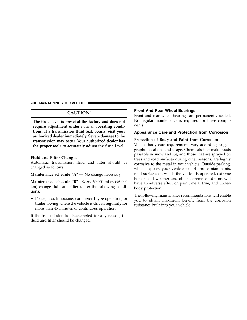 Chrysler 2005 300 SRT8 User Manual | Page 260 / 320