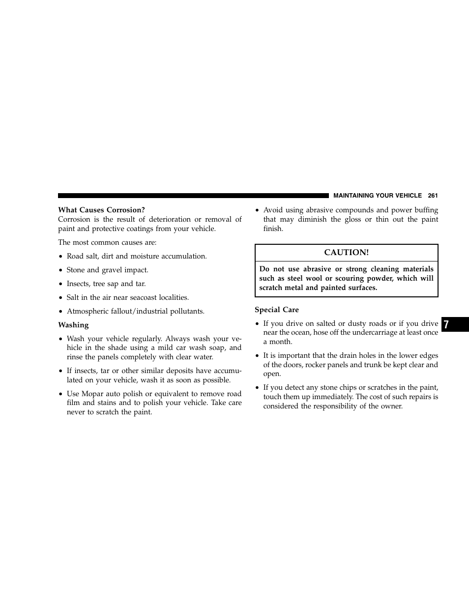 Chrysler 2005 300 SRT8 User Manual | Page 261 / 320