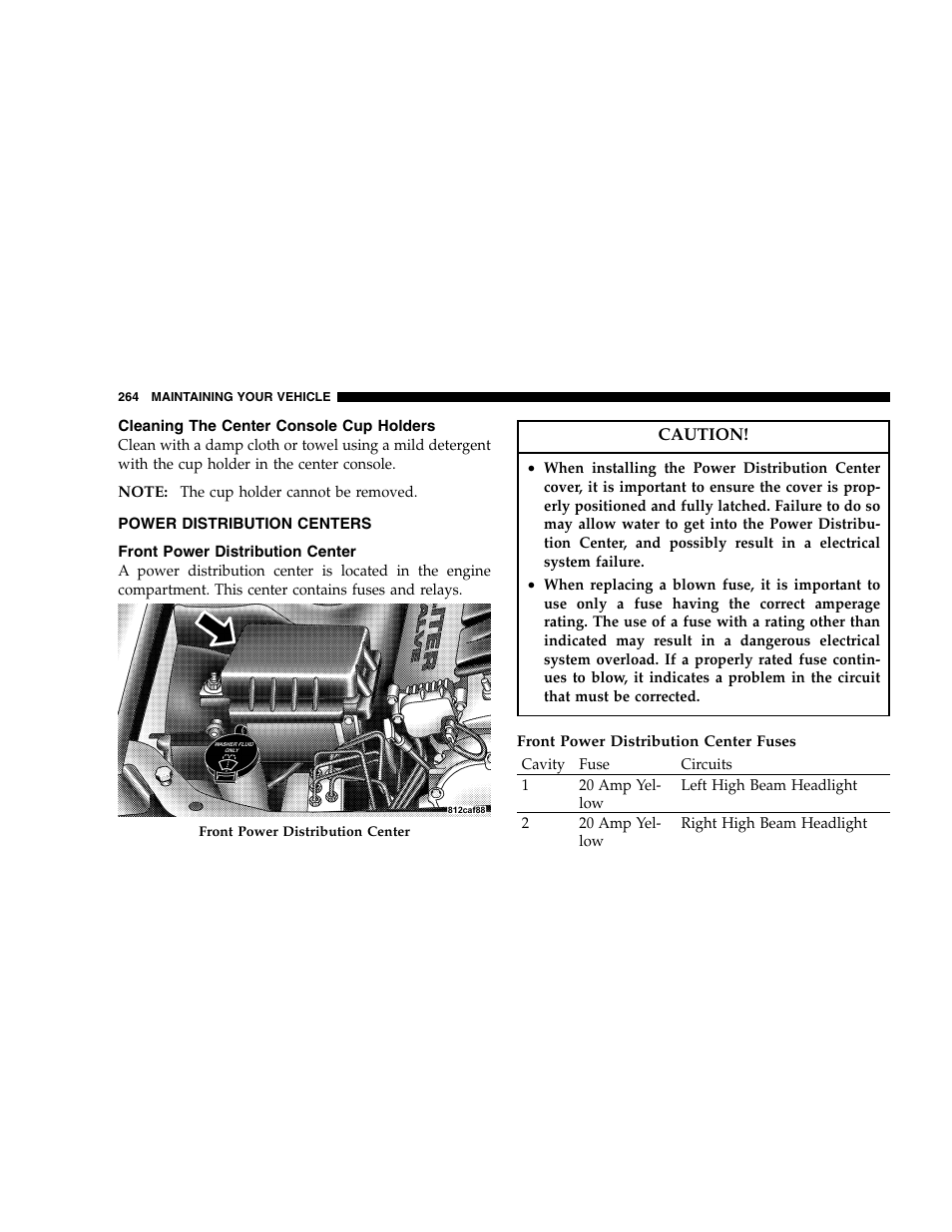 Chrysler 2005 300 SRT8 User Manual | Page 264 / 320