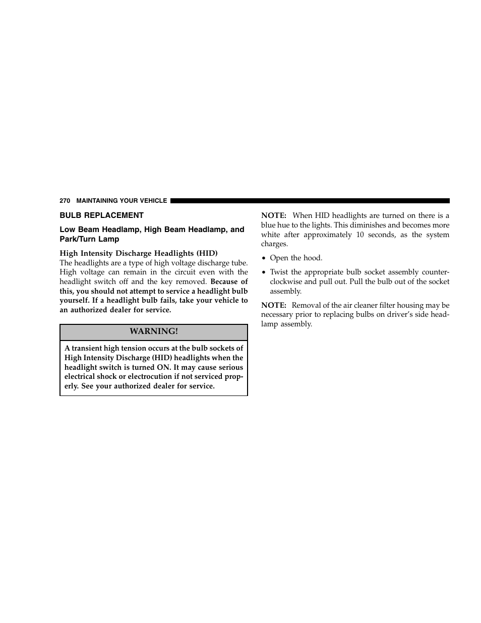 Chrysler 2005 300 SRT8 User Manual | Page 270 / 320