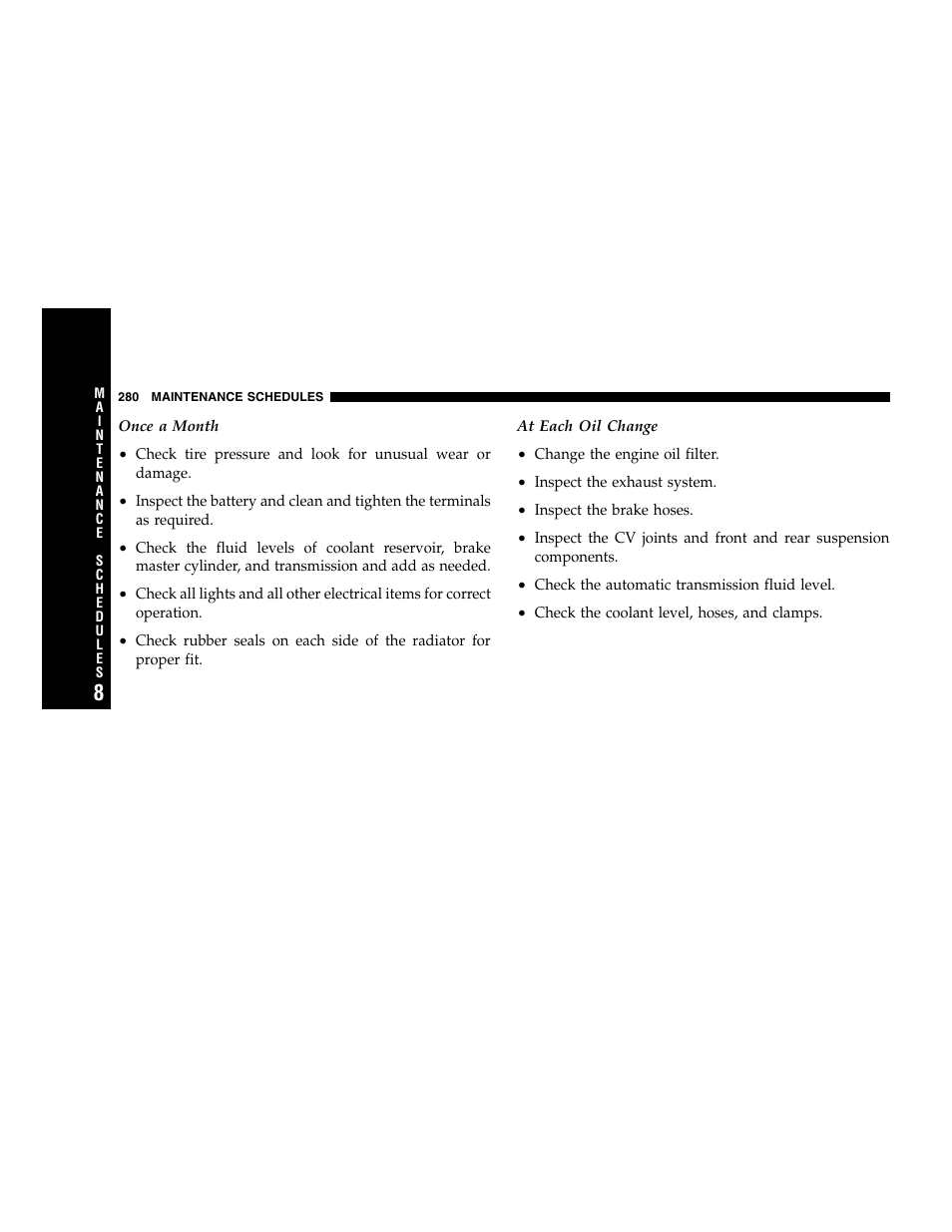 Chrysler 2005 300 SRT8 User Manual | Page 280 / 320