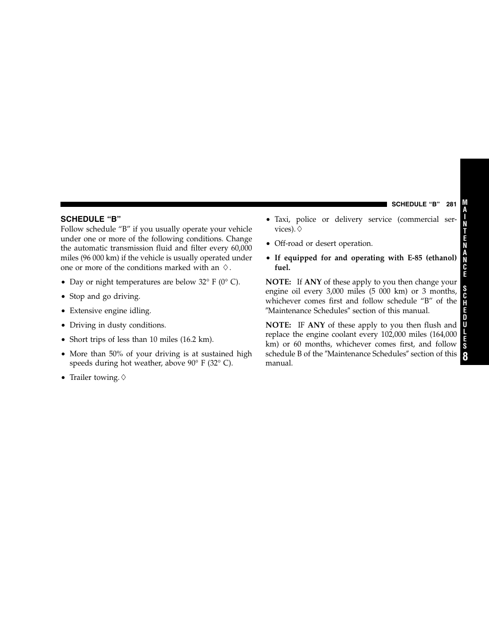 Chrysler 2005 300 SRT8 User Manual | Page 281 / 320