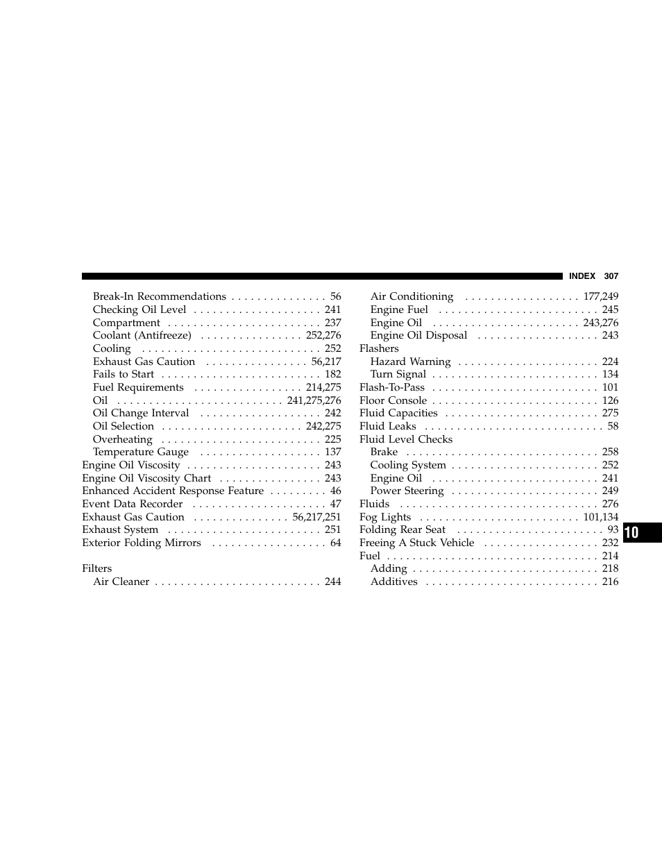 Chrysler 2005 300 SRT8 User Manual | Page 307 / 320