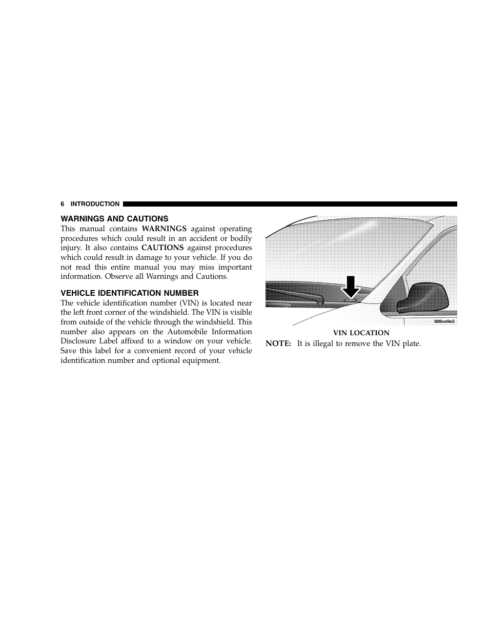 Chrysler 2005 300 SRT8 User Manual | Page 6 / 320