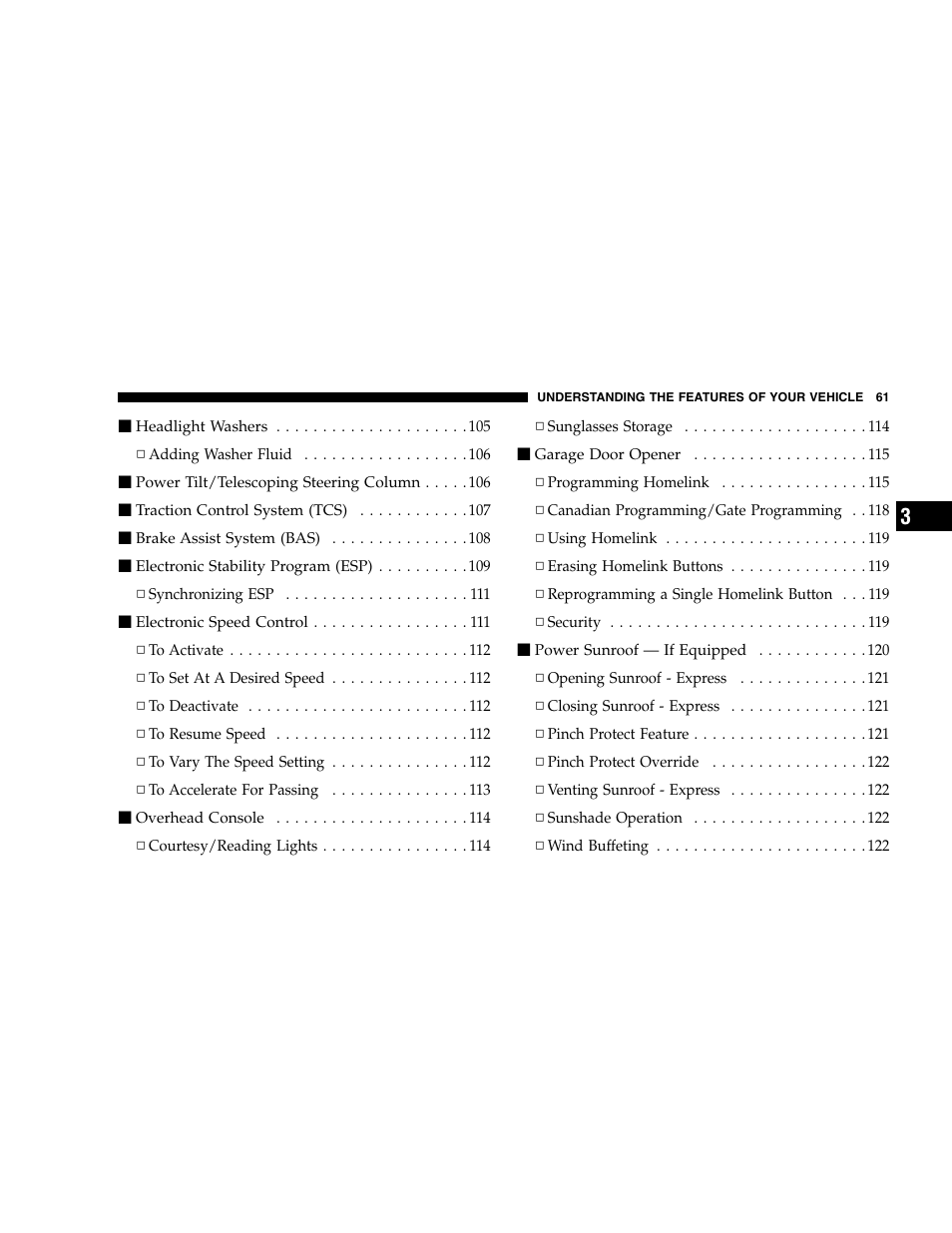 Chrysler 2005 300 SRT8 User Manual | Page 61 / 320