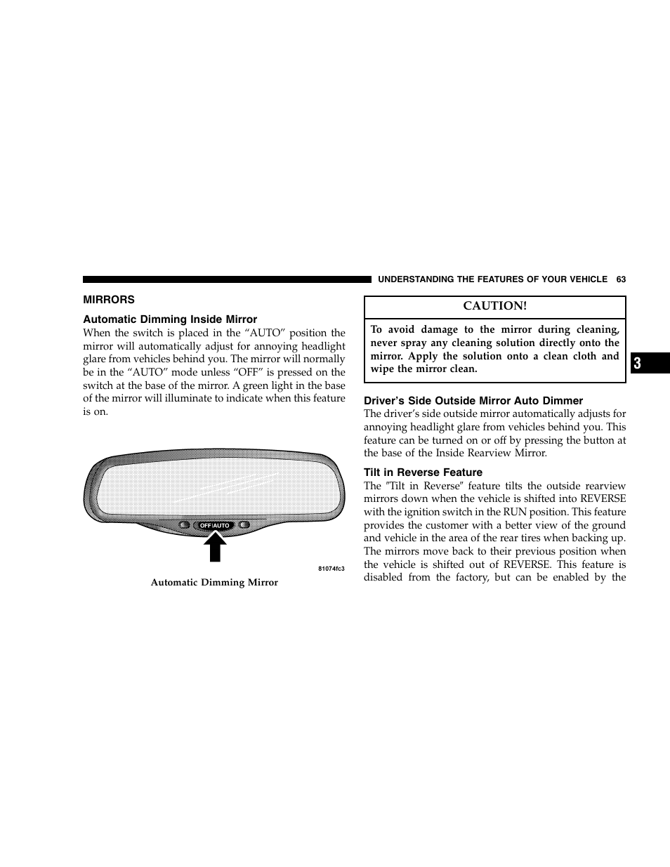 Chrysler 2005 300 SRT8 User Manual | Page 63 / 320