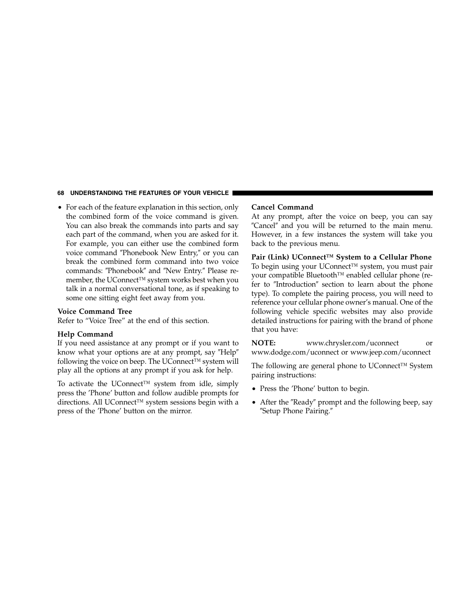 Chrysler 2005 300 SRT8 User Manual | Page 68 / 320