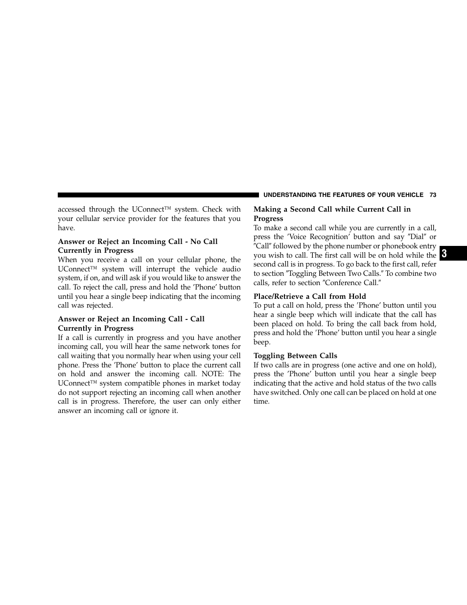 Chrysler 2005 300 SRT8 User Manual | Page 73 / 320