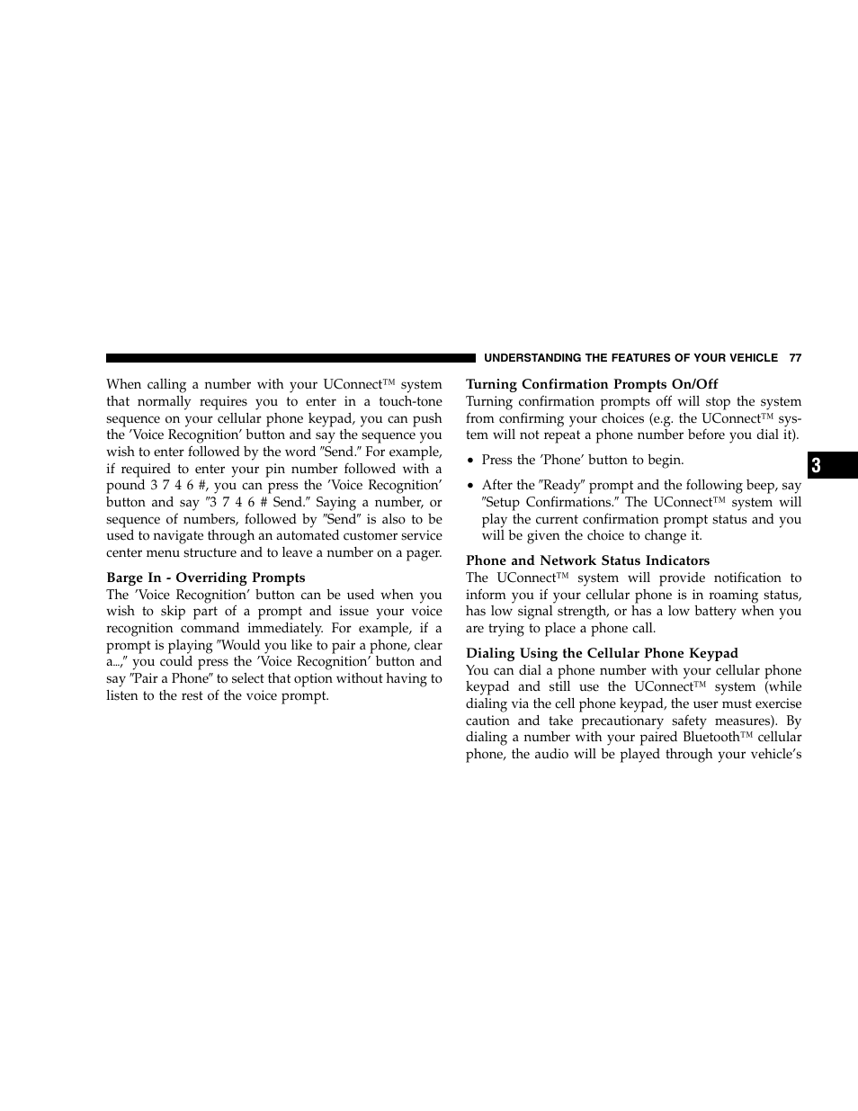 Chrysler 2005 300 SRT8 User Manual | Page 77 / 320