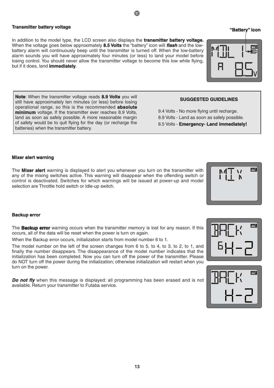 Futaba 6EXP User Manual | Page 13 / 37