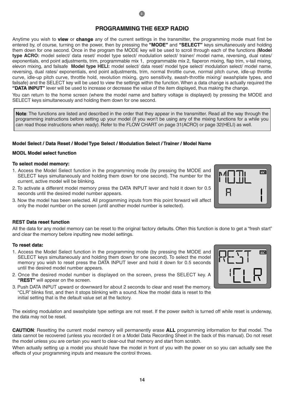 Futaba 6EXP User Manual | Page 14 / 37