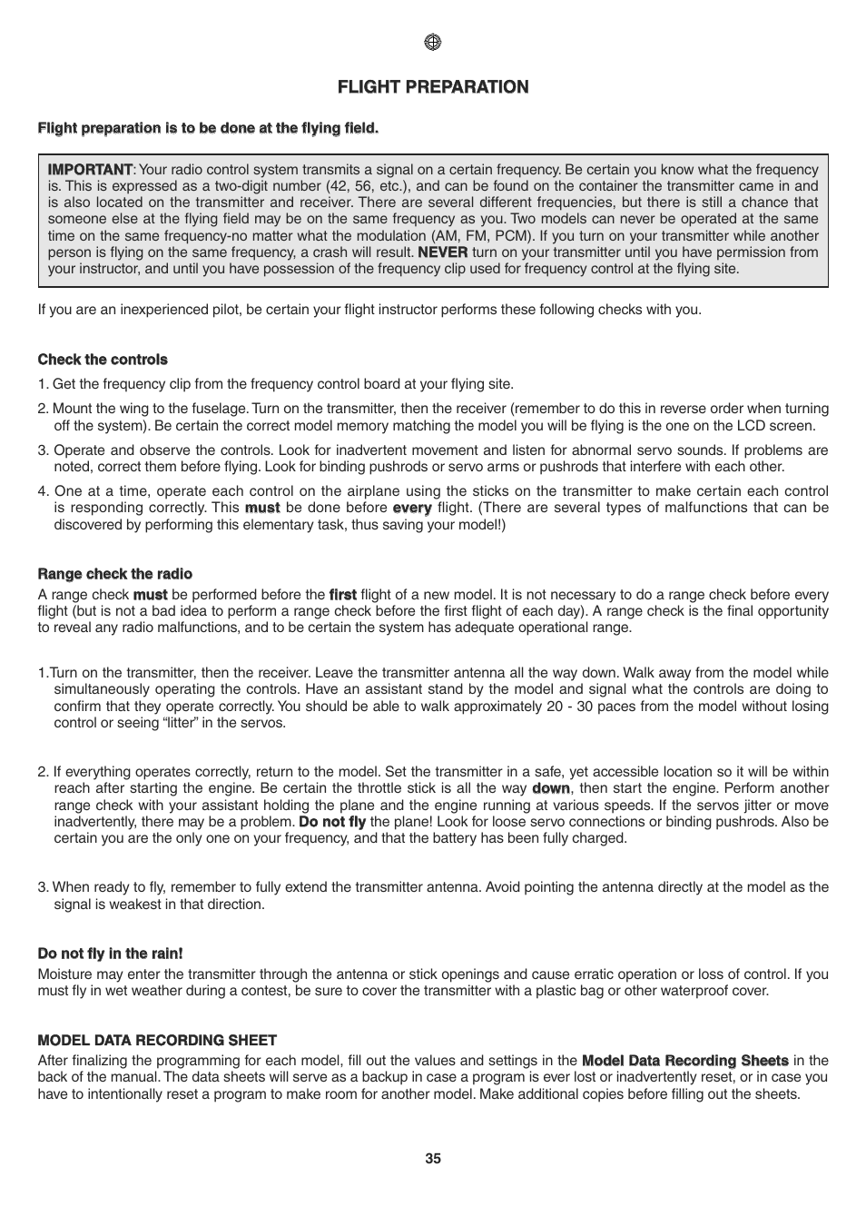 Futaba 6EXP User Manual | Page 35 / 37