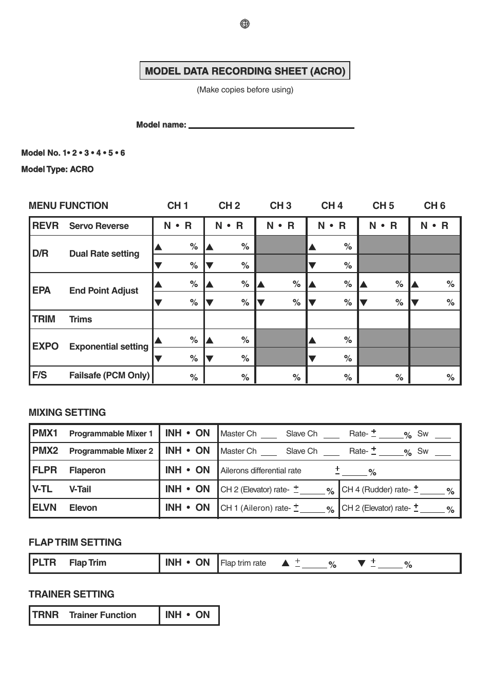 Futaba 6EXP User Manual | Page 36 / 37