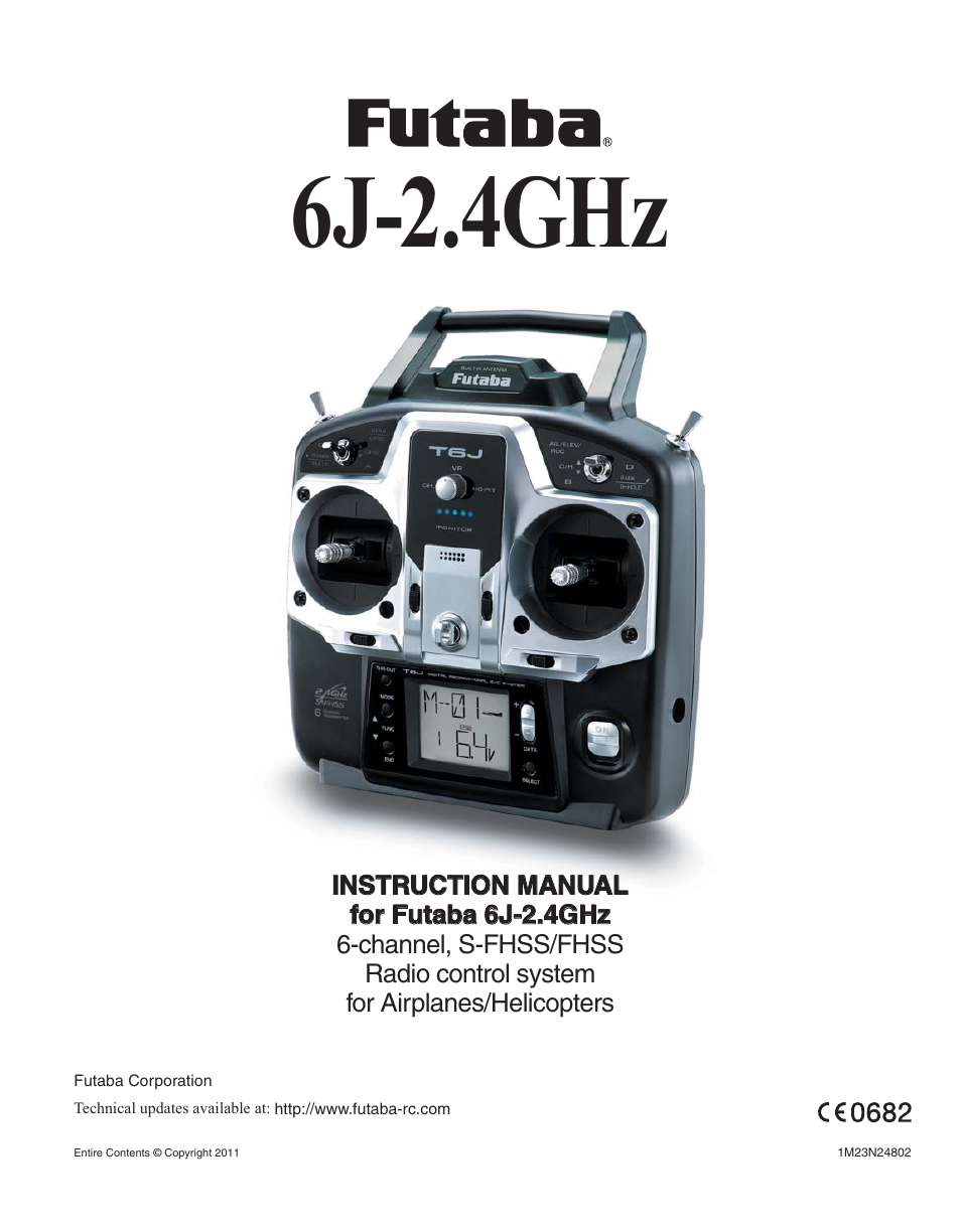 Futaba 6J 2.4GHz User Manual | 94 pages