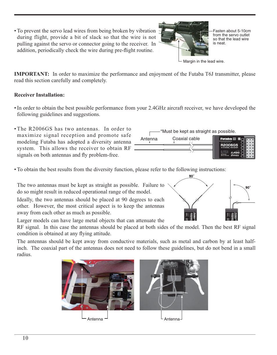 Futaba 6J 2.4GHz User Manual | Page 10 / 94