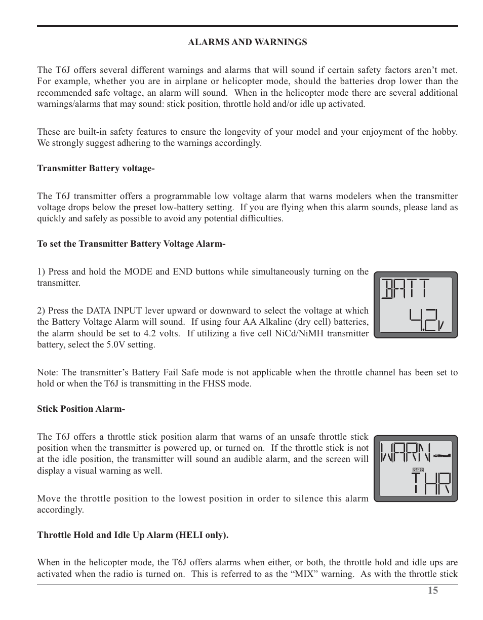 Futaba 6J 2.4GHz User Manual | Page 15 / 94