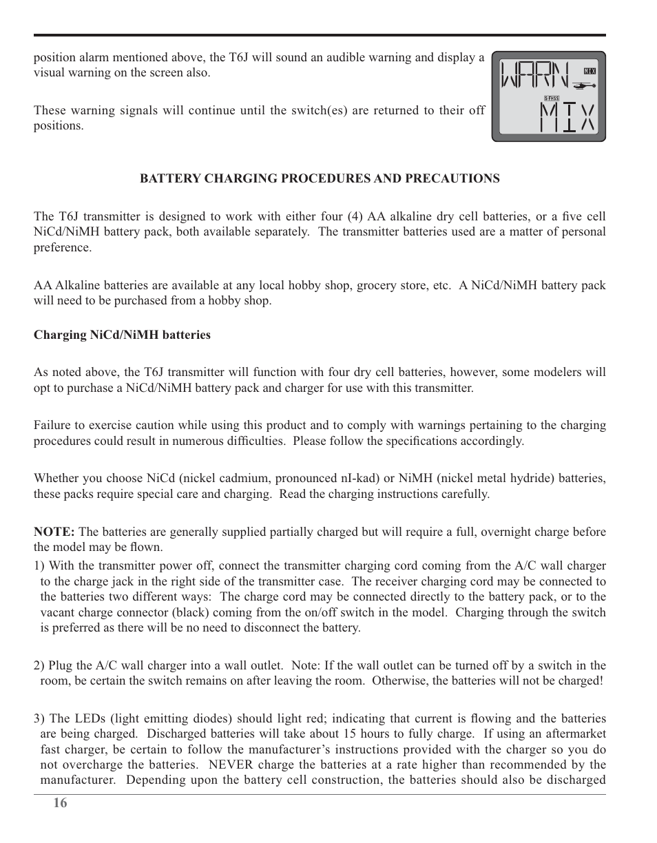 Futaba 6J 2.4GHz User Manual | Page 16 / 94