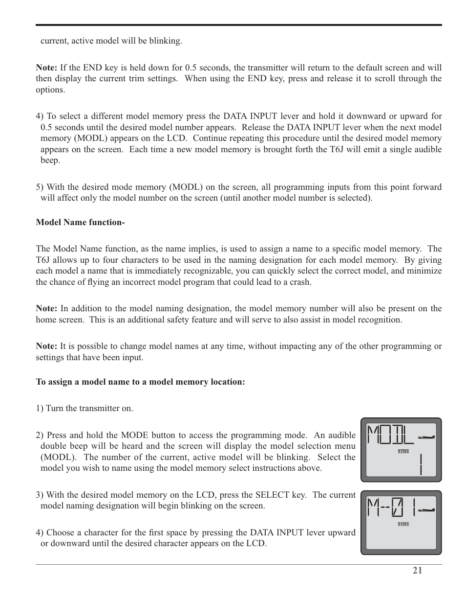 Futaba 6J 2.4GHz User Manual | Page 21 / 94