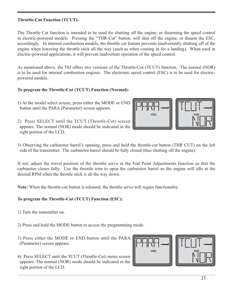 Futaba 6J 2.4GHz User Manual | Page 25 / 94