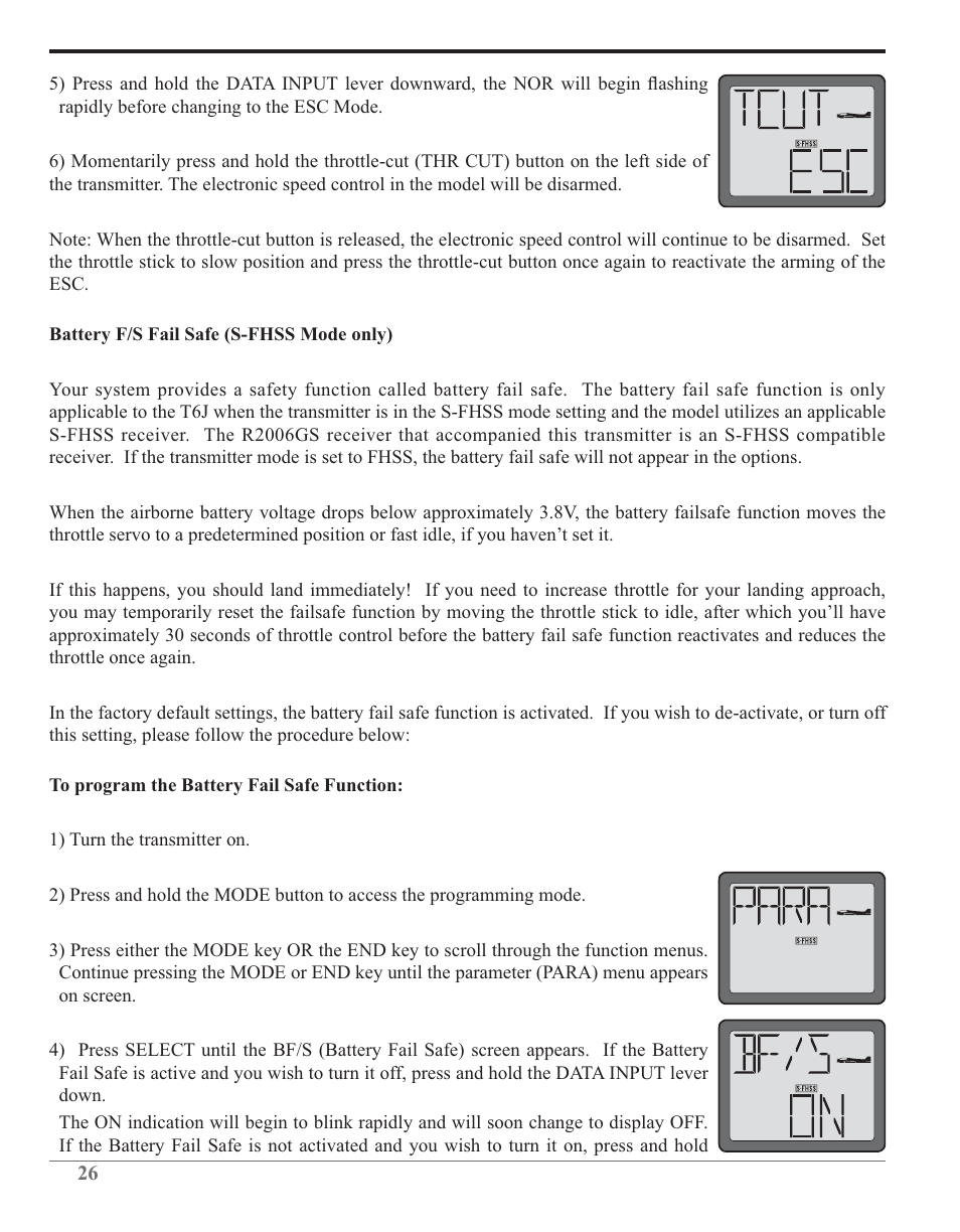 Futaba 6J 2.4GHz User Manual | Page 26 / 94