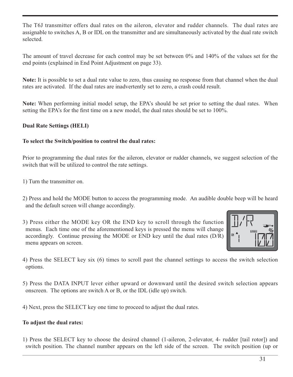 Futaba 6J 2.4GHz User Manual | Page 31 / 94