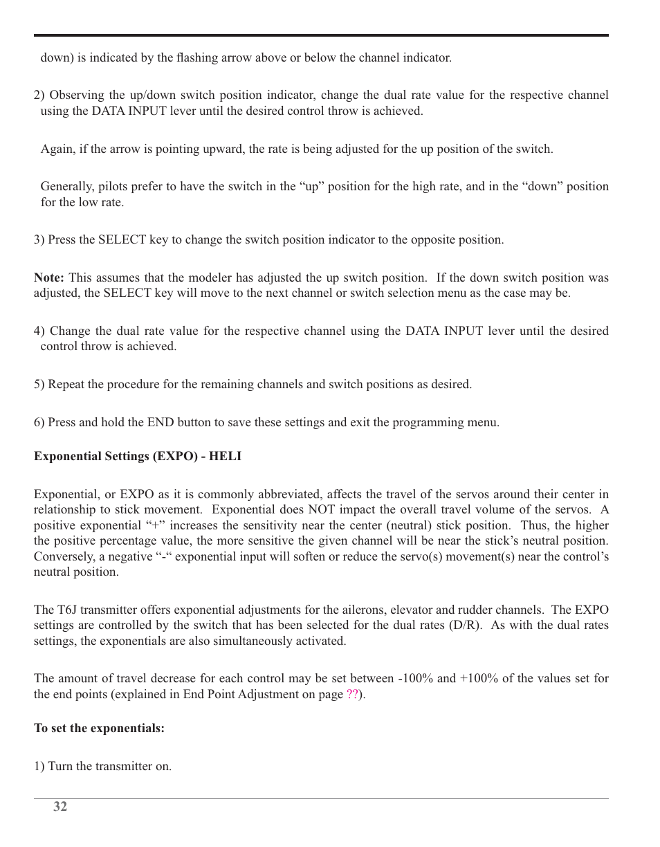 Futaba 6J 2.4GHz User Manual | Page 32 / 94