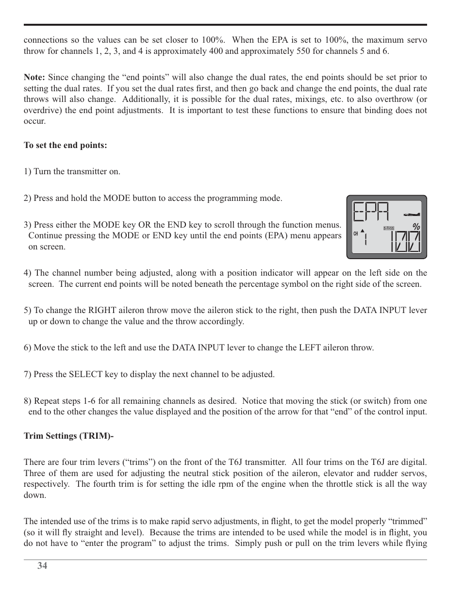 Futaba 6J 2.4GHz User Manual | Page 34 / 94