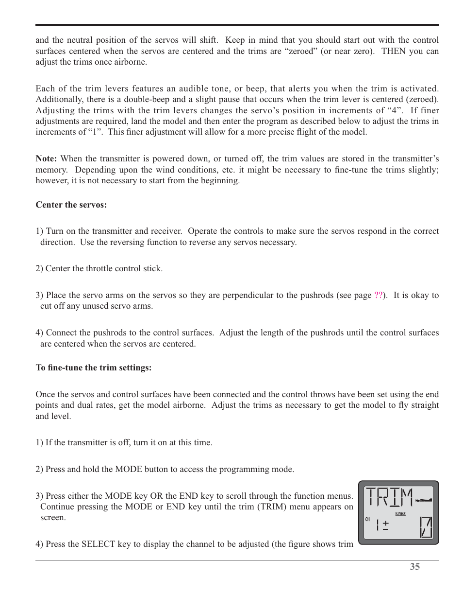 Futaba 6J 2.4GHz User Manual | Page 35 / 94